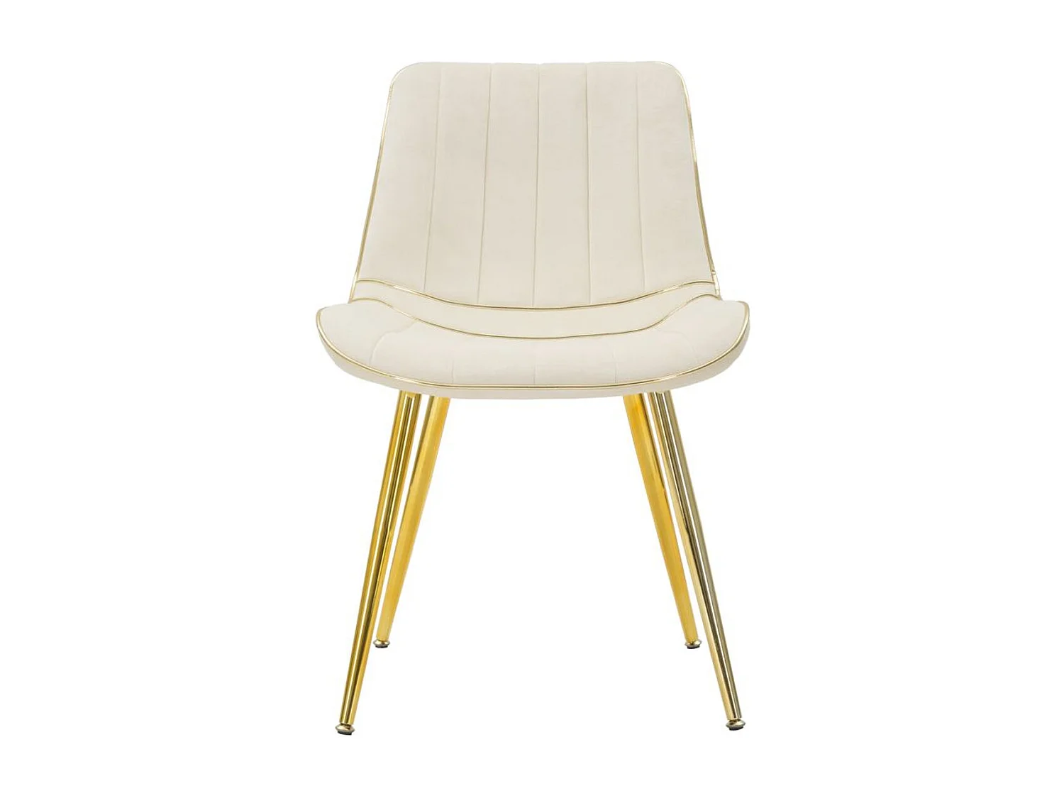 Lot de 2 Chaises MF382, Beige, 51x59x79 cm, Seven Design