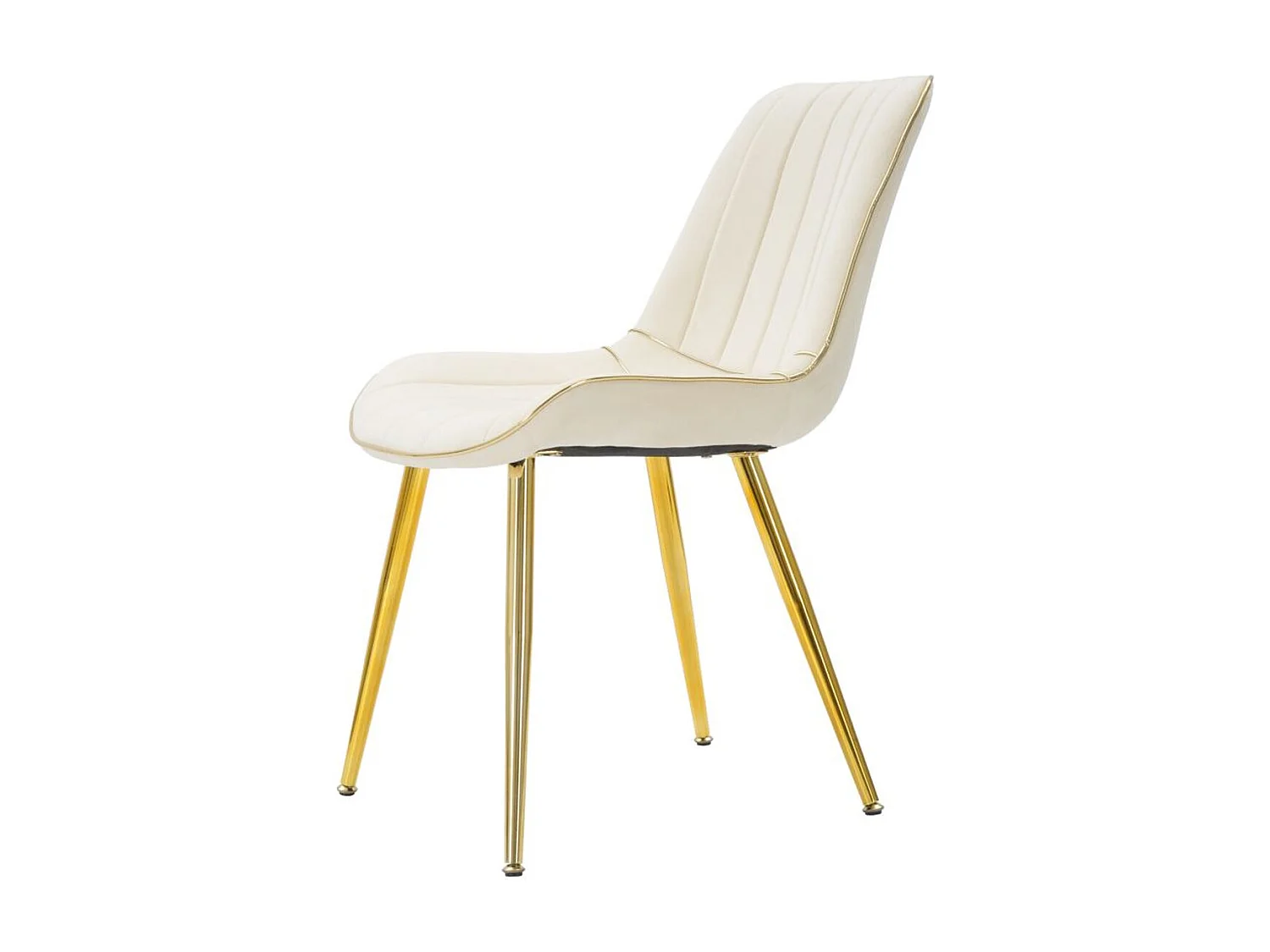 Lot de 2 Chaises MF382, Beige, 51x59x79 cm, Seven Design