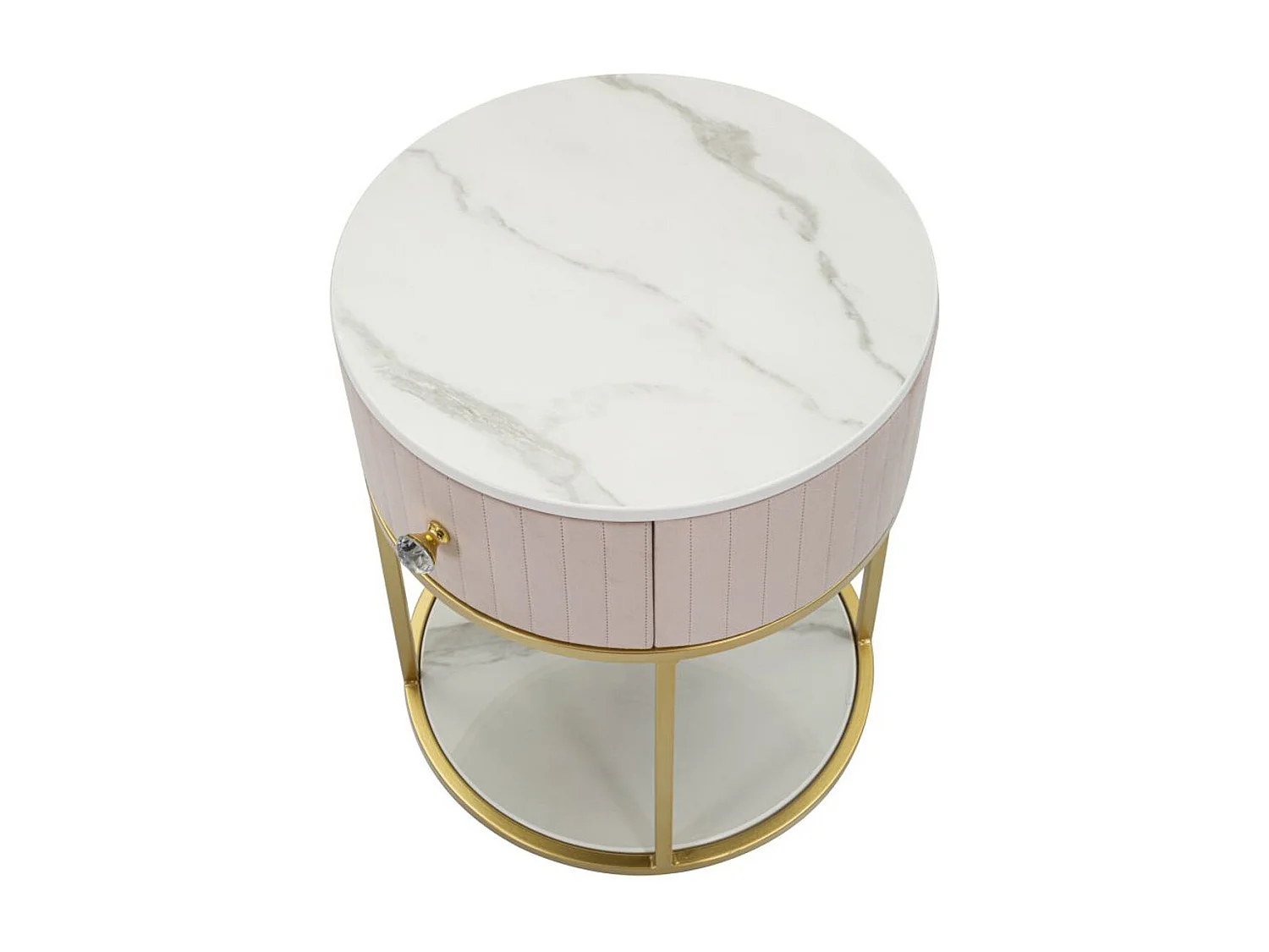 Mesa de Cabeceira MF18, Cor-de-rosa, 42x42x48 cm, Seven Design