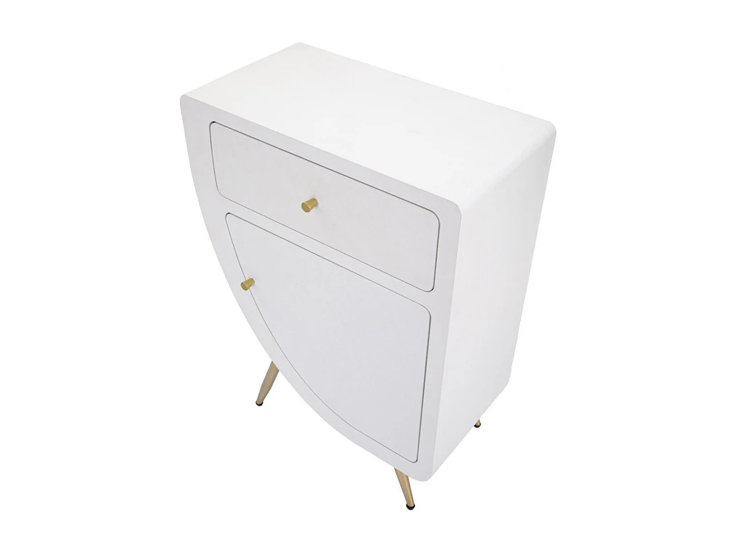 Mesa de Cabeceira MF16, Branco, 60x32x79 cm, Epikasa