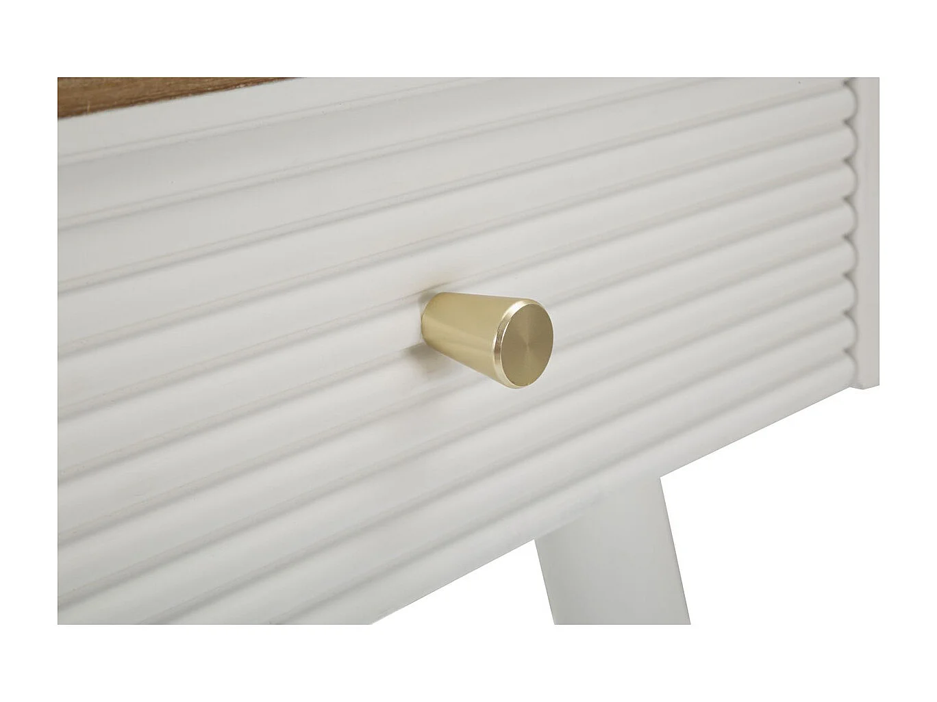 Table de Chevet MF11, Blanc, 45x32x62 cm, Seven Design