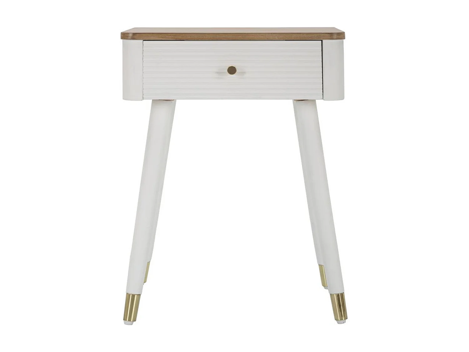 Stolik Nocny MF11, Biały, 45x32x62 cm, Seven Design