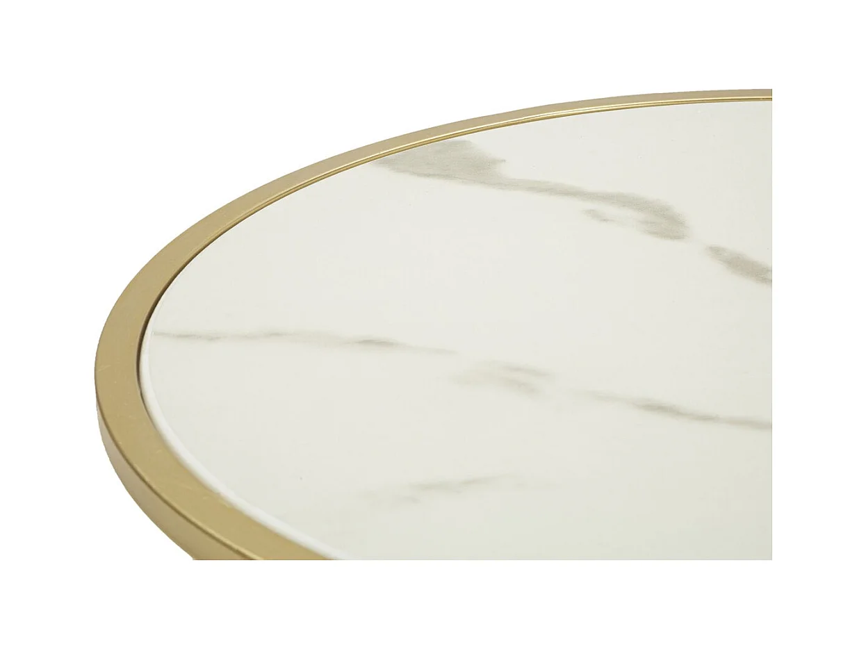 Stolik Nocny MF13, Złoto, 43x43x48 cm, Epikasa