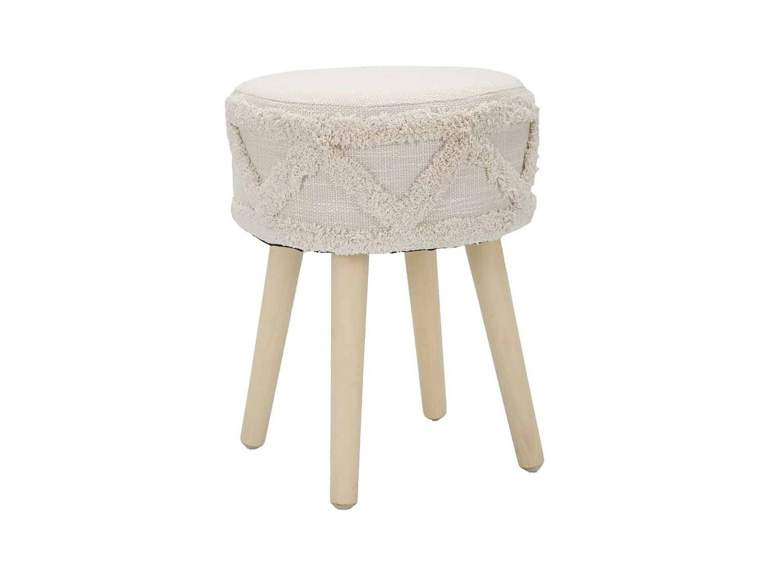 Lage Kruk MF455, Bruin, 32x32x41 cm, Seven Design