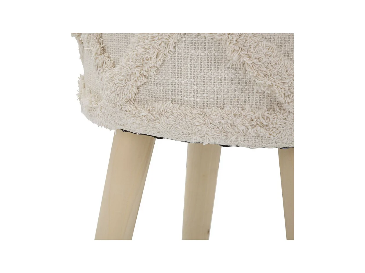 Lage Kruk MF455, Bruin, 32x32x41 cm, Seven Design