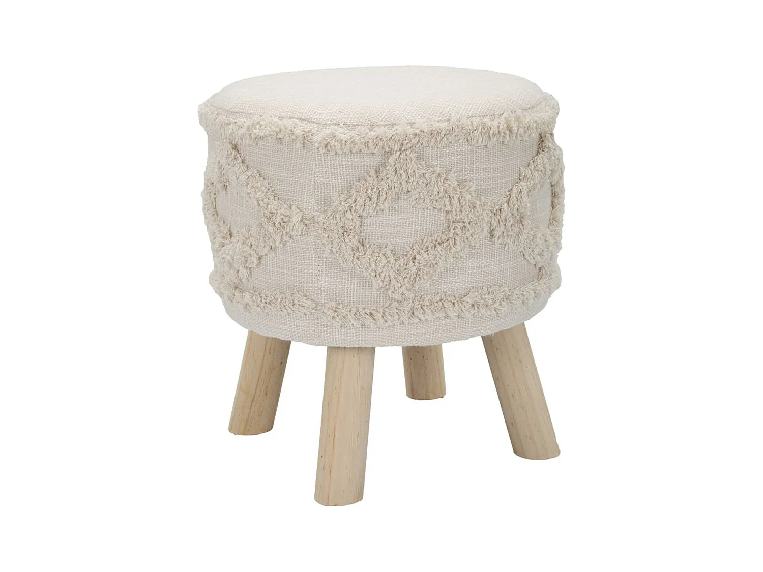 Tabouret Bas MF454, Marron, 35x35x40 cm, Epikasa