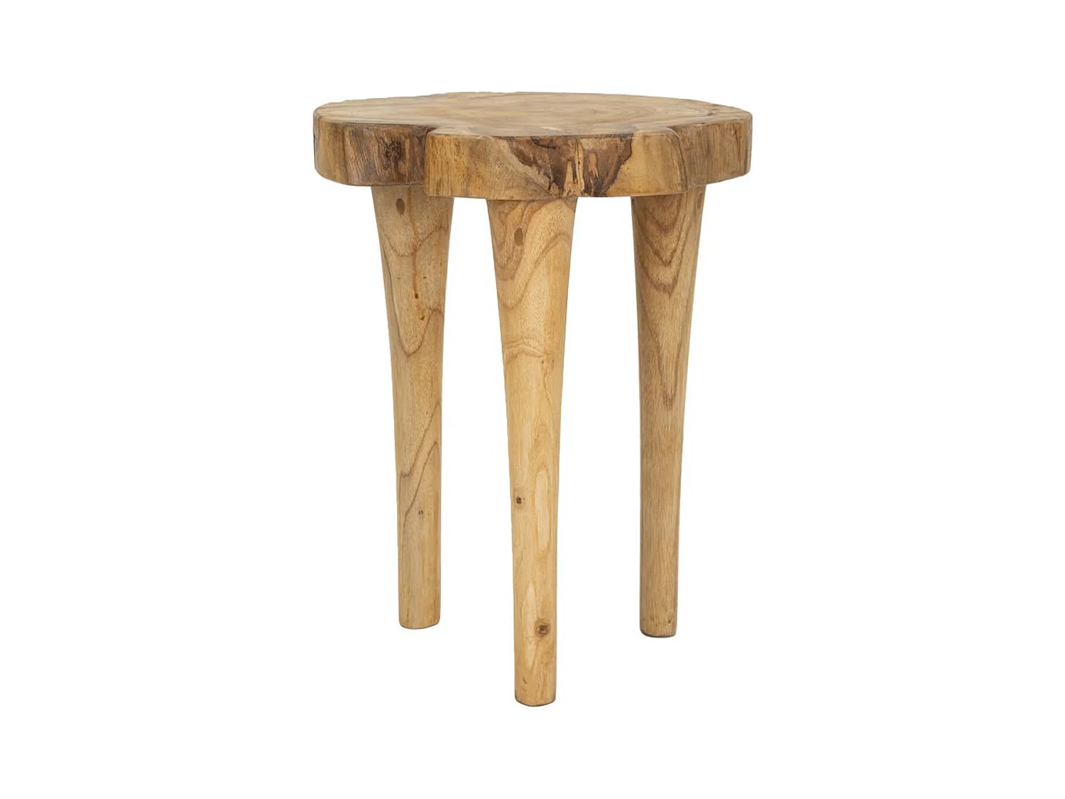 Niski Stołek Natura 12, Brązowy, 35x35x45 cm, Epikasa