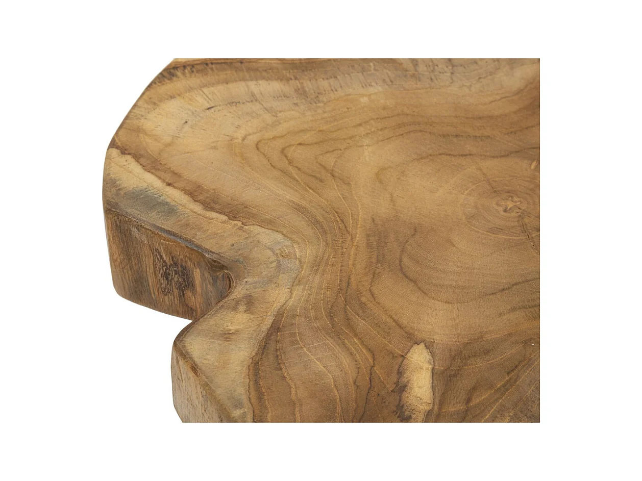 Niski Stołek Natura 12, Brązowy, 35x35x45 cm, Epikasa