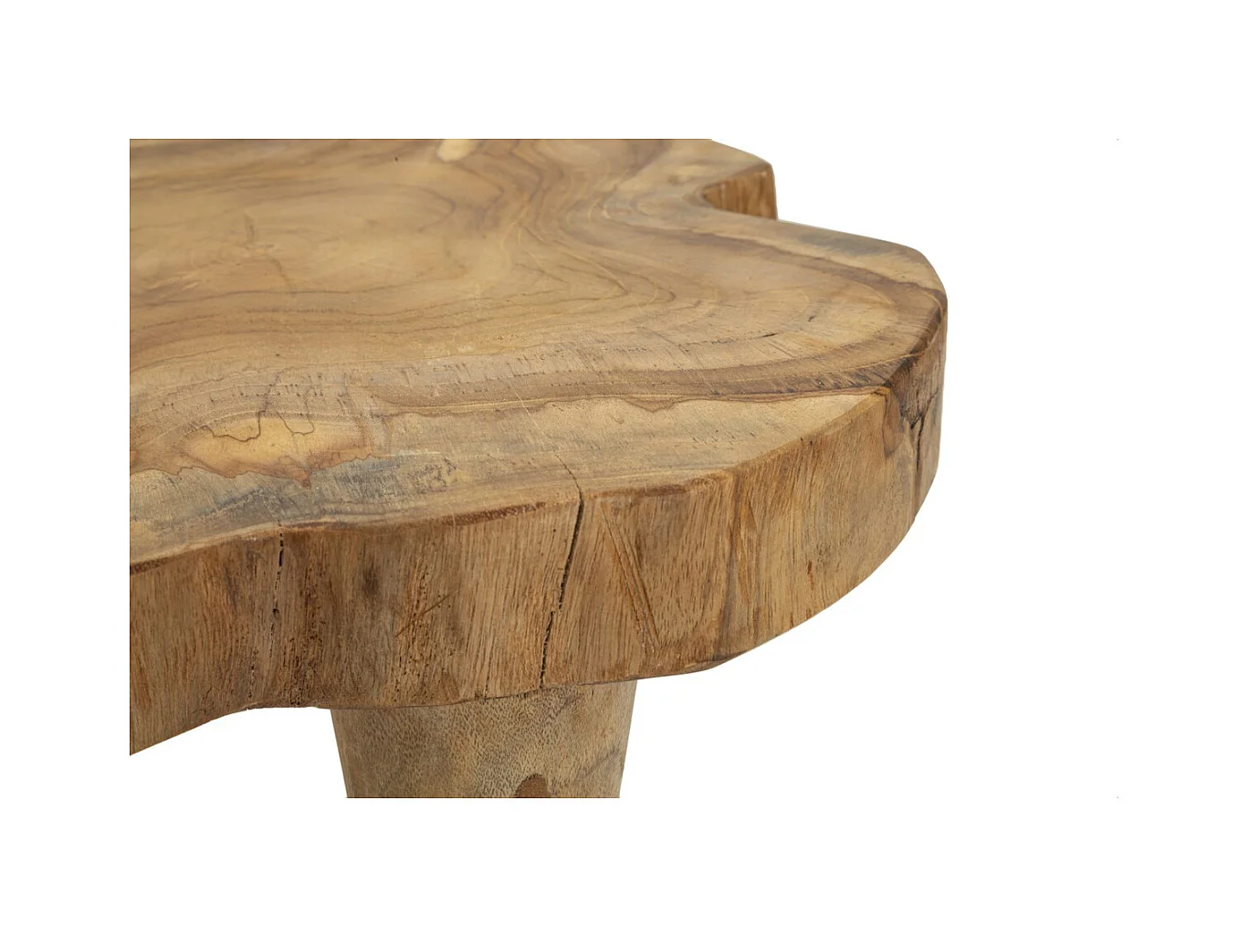 Niski Stołek Natura 12, Brązowy, 35x35x45 cm, Epikasa