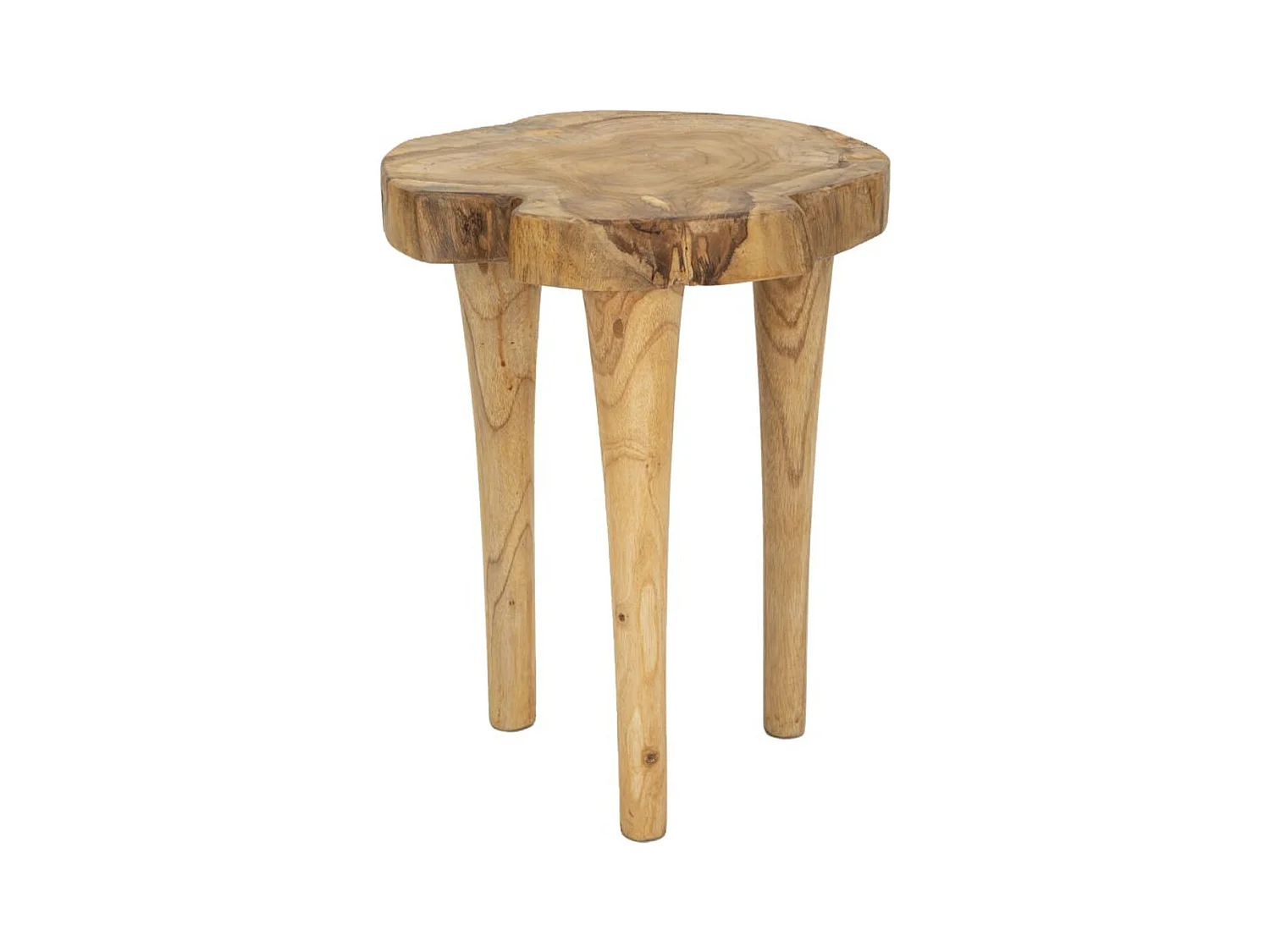 Tabouret Bas Natura 12, Marron, 35x35x45 cm, Epikasa
