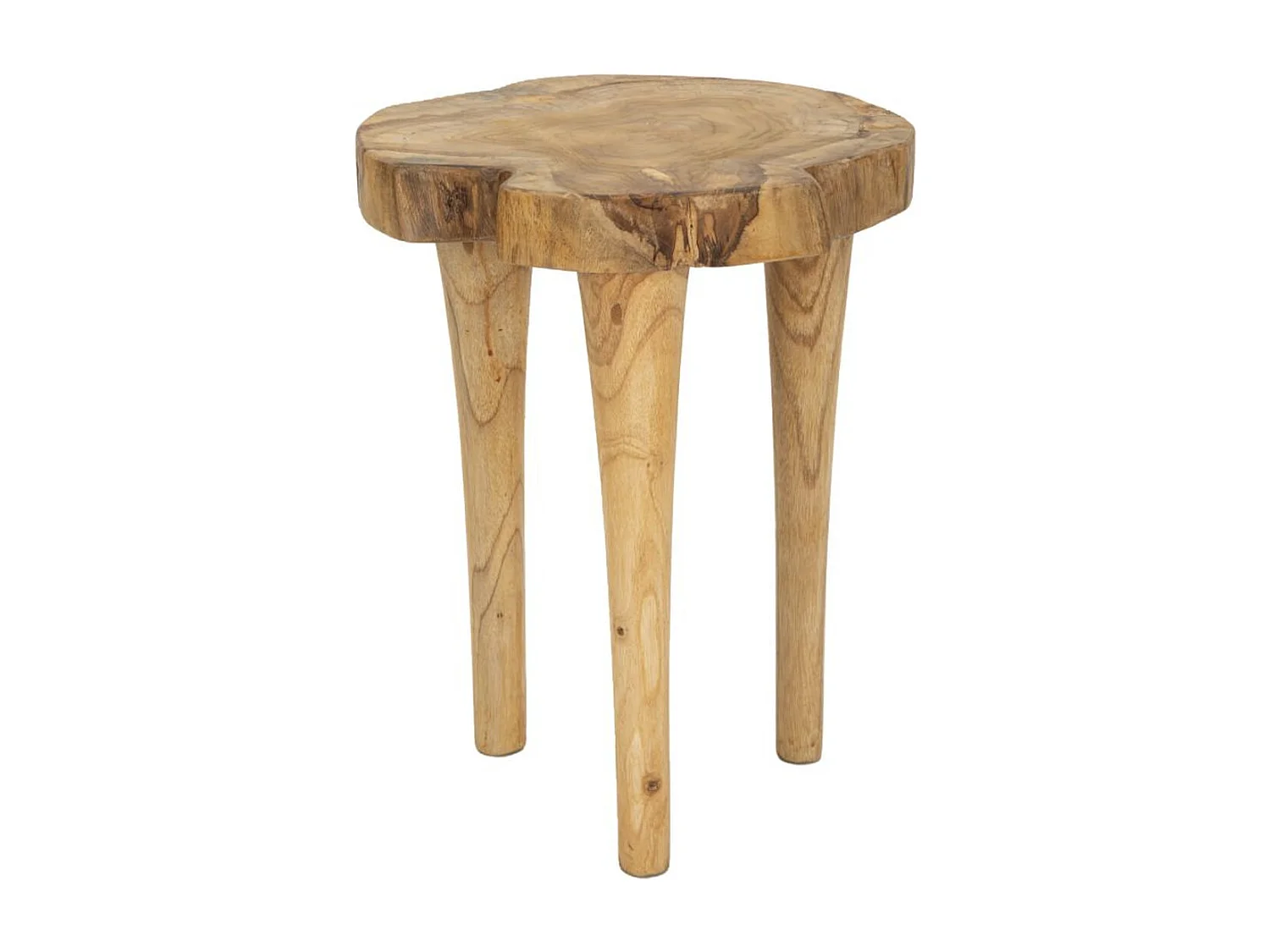 Tabouret Bas Natura 12, Marron, 35x35x45 cm, Seven Design