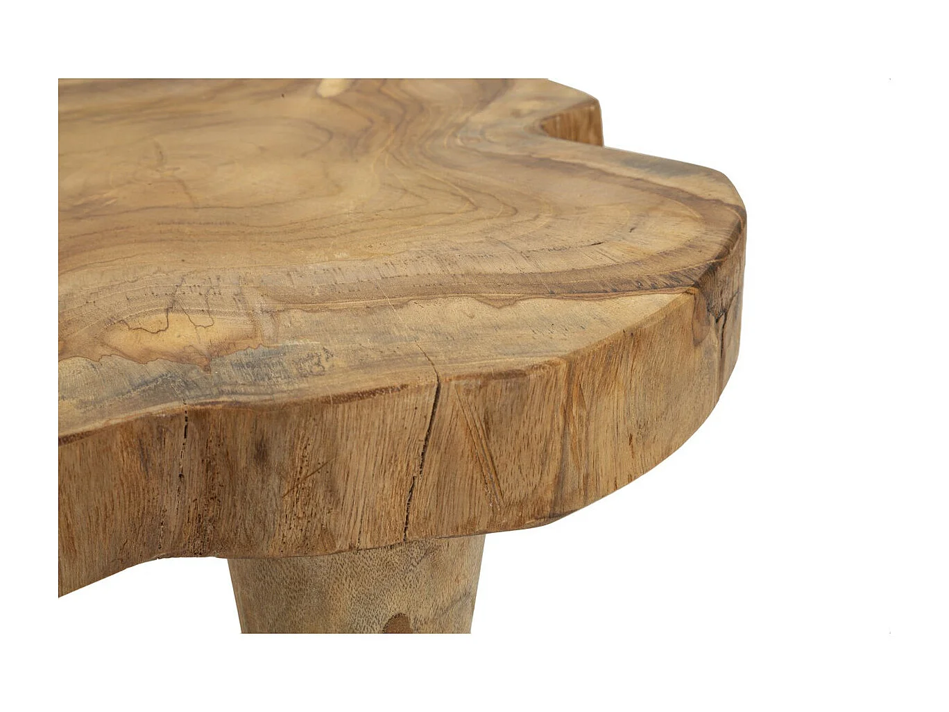 Tabouret Bas Natura 12, Marron, 35x35x45 cm, Seven Design