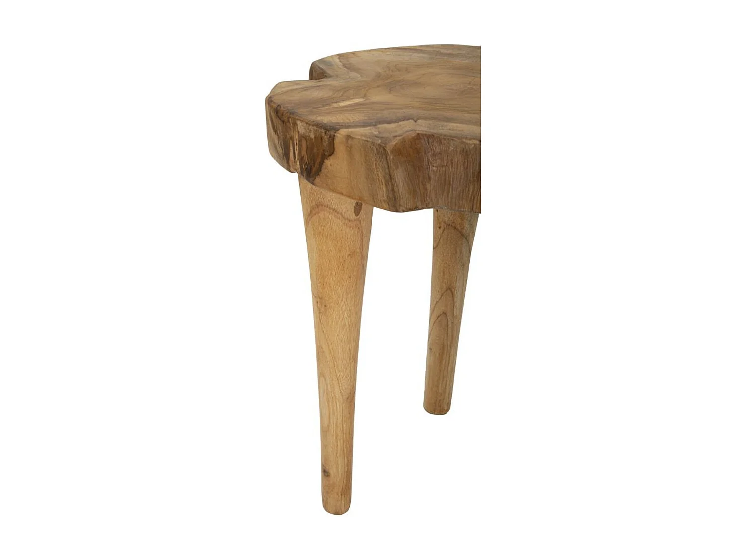 Tabouret Bas Natura 12, Marron, 35x35x45 cm, Seven Design