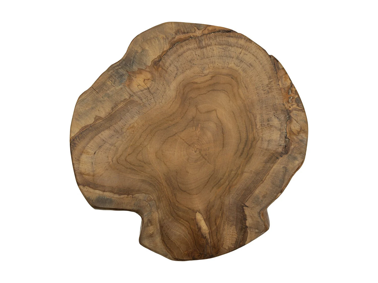 Tabouret Bas Natura 12, Marron, 35x35x45 cm, Seven Design