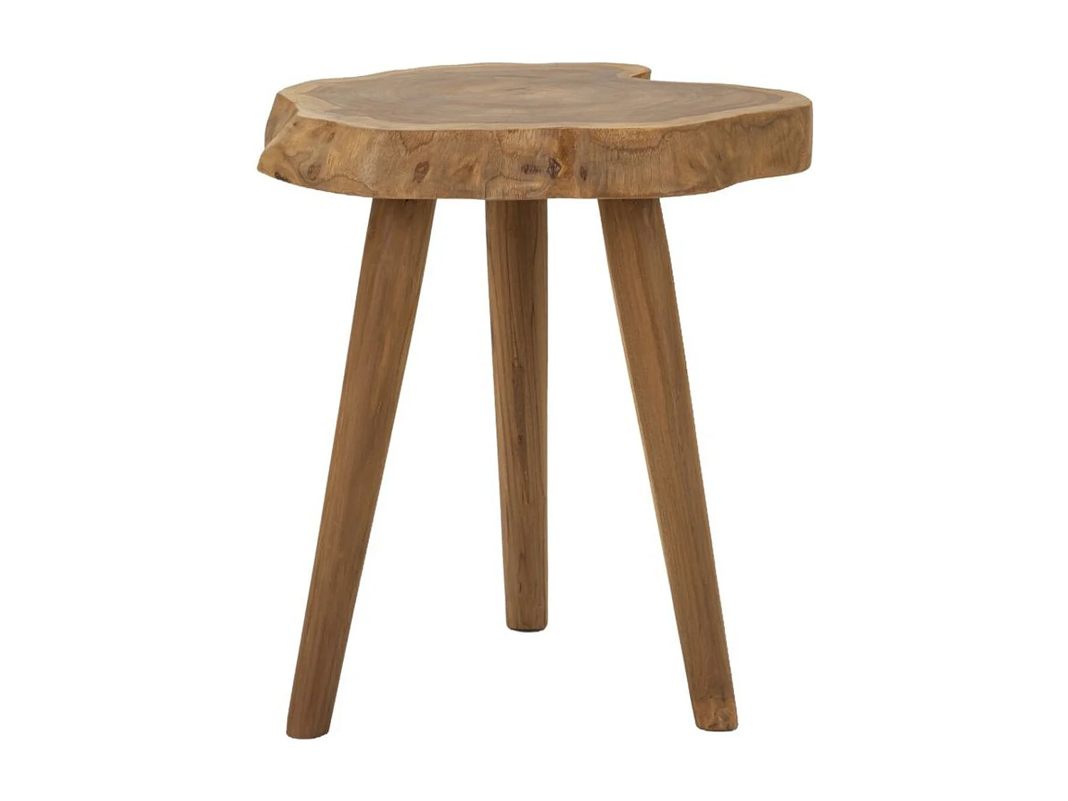 Tabouret Bas Natura 11, Marron, 38x38x45 cm, Seven Design