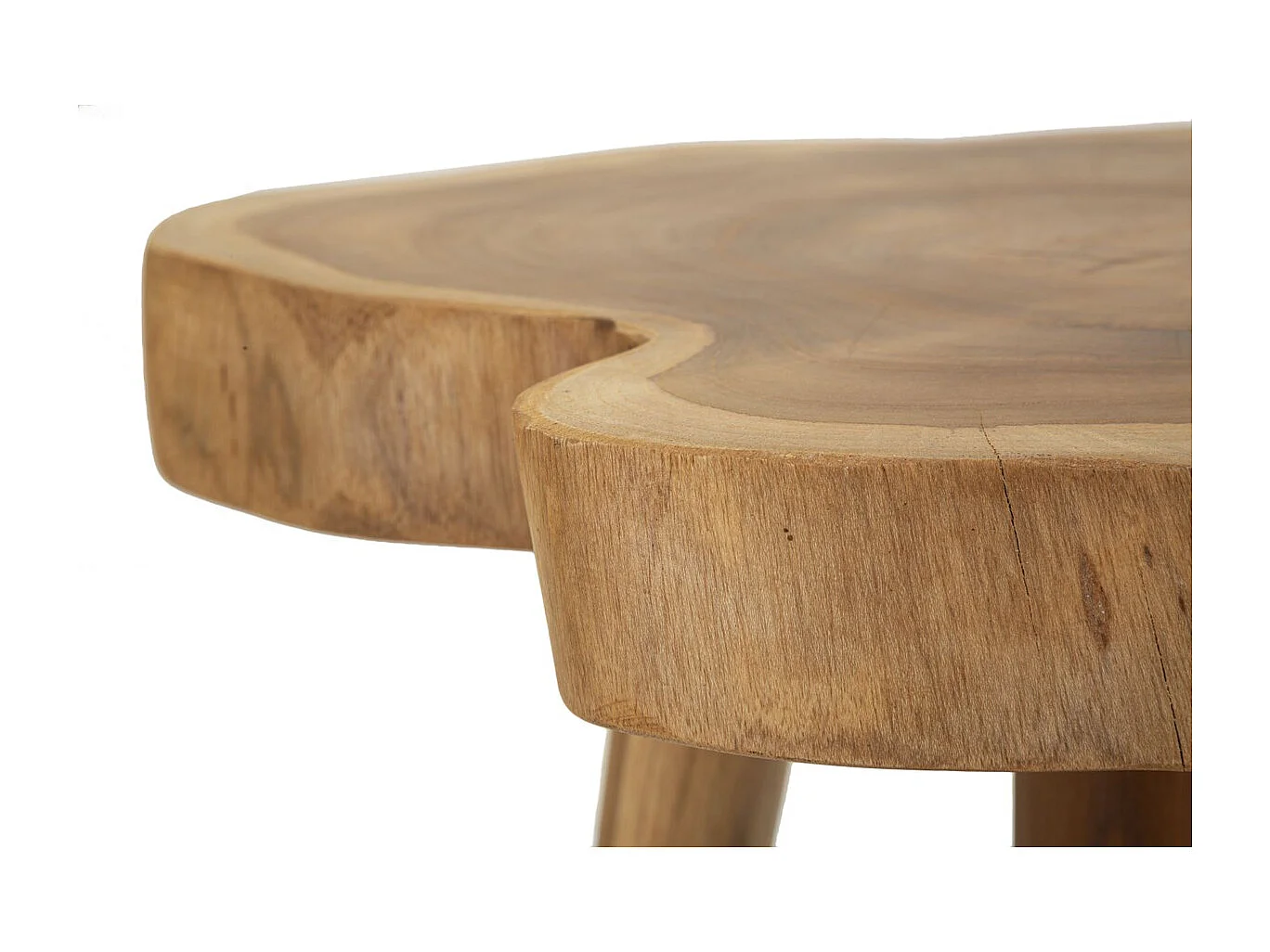 Tabouret Bas Natura 11, Marron, 38x38x45 cm, Seven Design