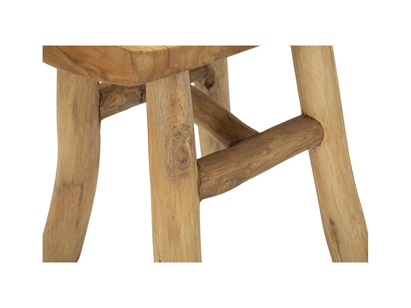 Sgabello Basso Natura 13, Marrone, 40x32x42 cm, Epikasa