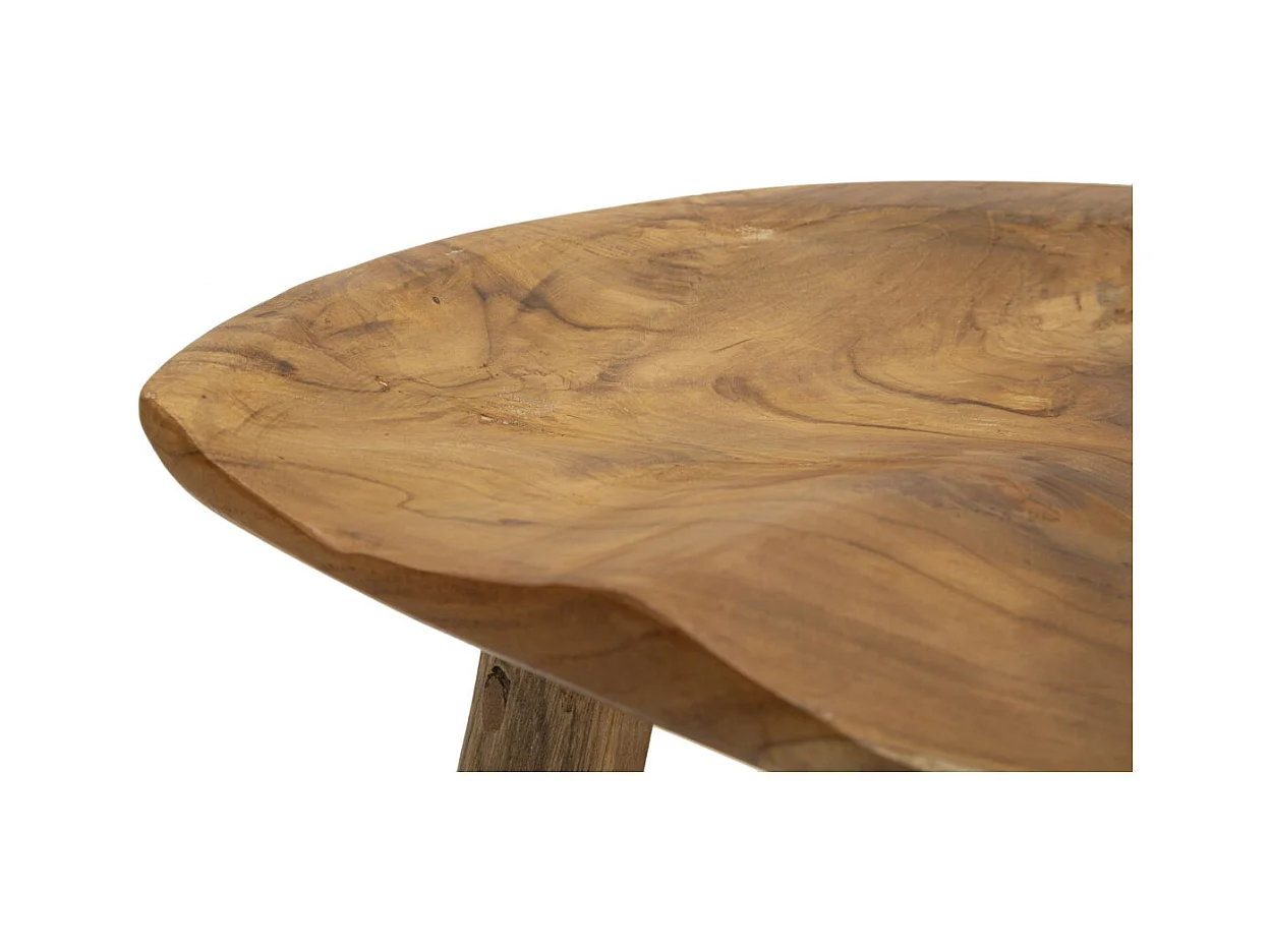 Niski Stołek Natura 10, Brązowy, 35x30x42 cm, Epikasa