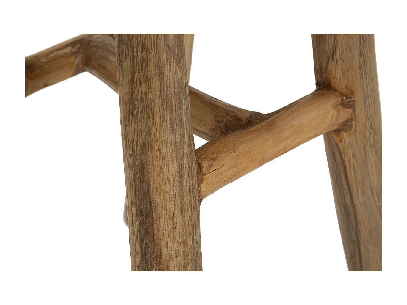 Tabouret Bas Natura 10, Marron, 35x30x42 cm, Seven Design