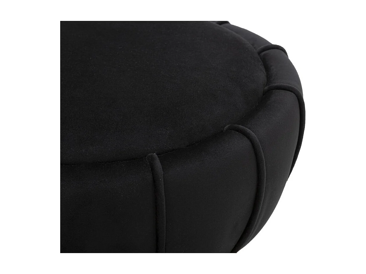 Pouf MF360, Noir, 40x40x44 cm, Seven Design