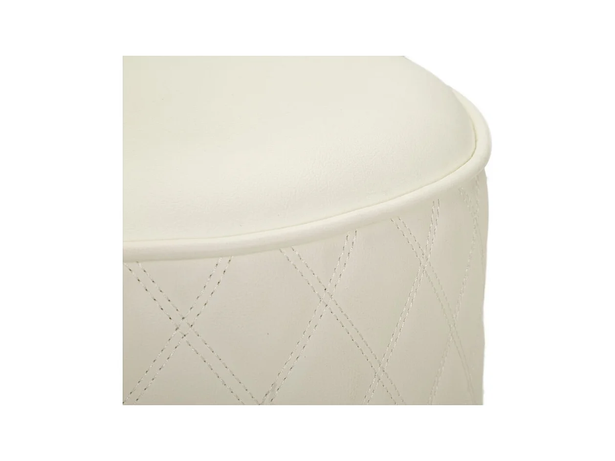 Poef MF354, Wit, 36x36x39 cm, Epikasa