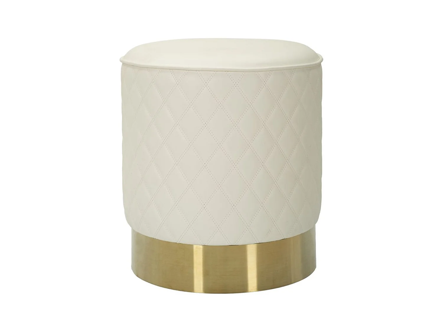 Pouf MF354, Blanc, 36x36x39 cm, Epikasa