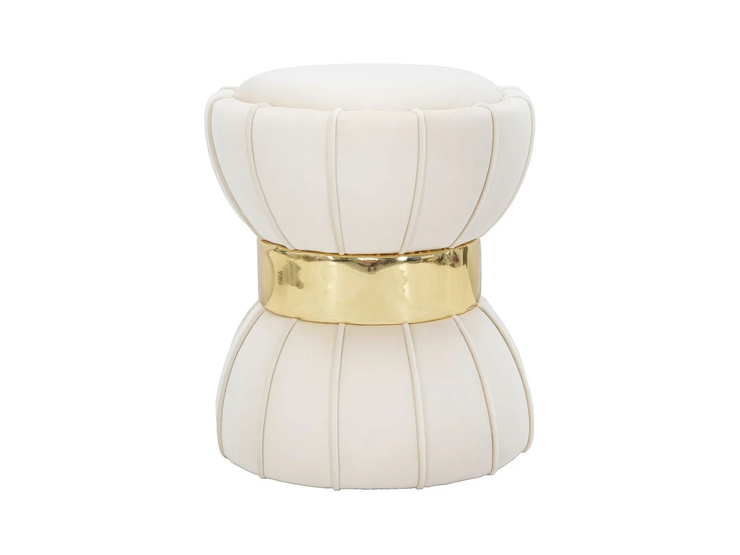 Pouf MF351, Beige, 40x40x44 cm, Epikasa