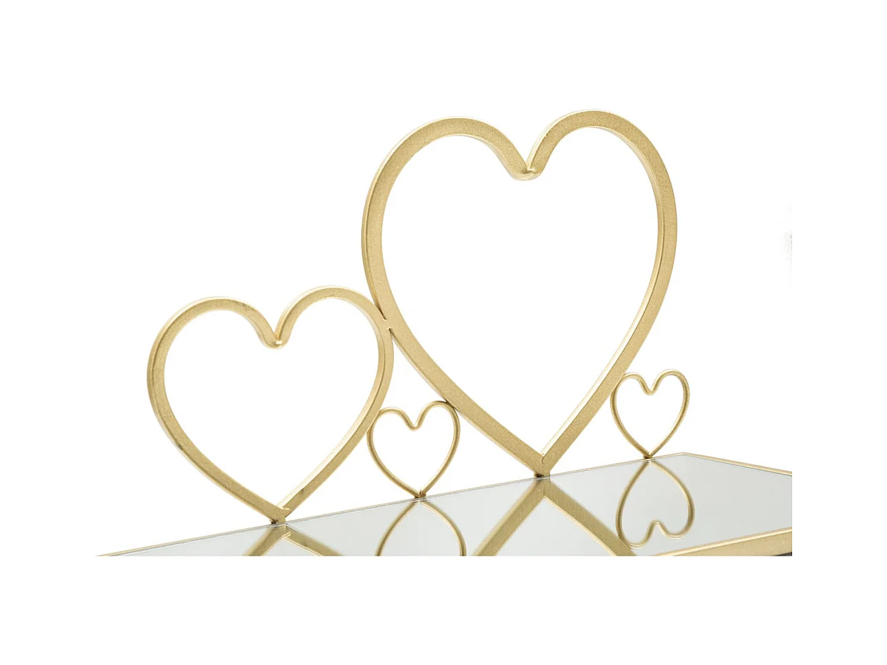 Półka Serce 23, Złoto, 41,5x18x21 cm, Epikasa