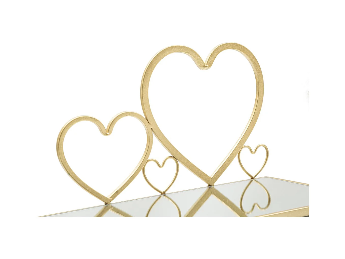Półka Serce 23, Złoto, 41,5x18x21 cm, Epikasa