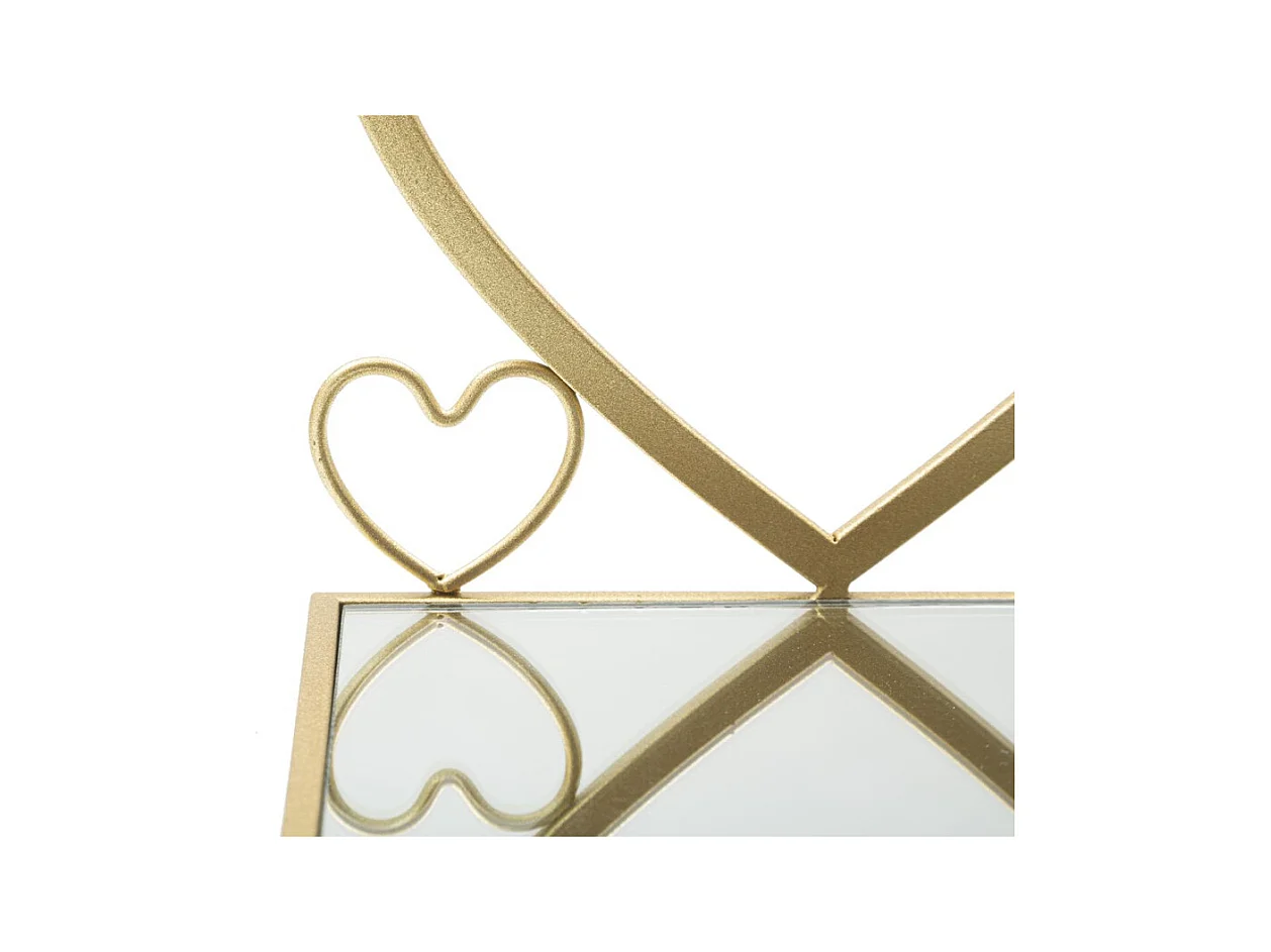Półka Serce 23, Złoto, 41,5x18x21 cm, Epikasa