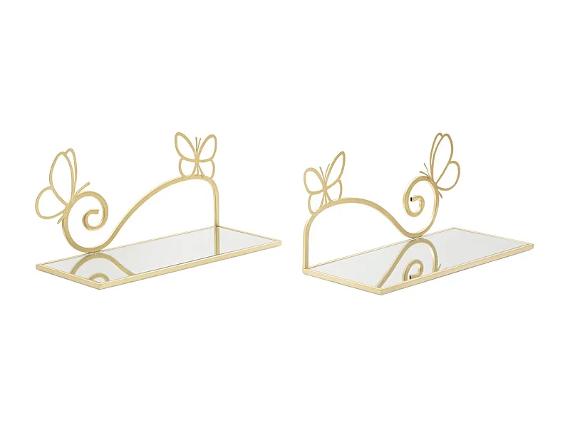 Półka MF225, Złoto, 41,5x18x21 cm, Epikasa