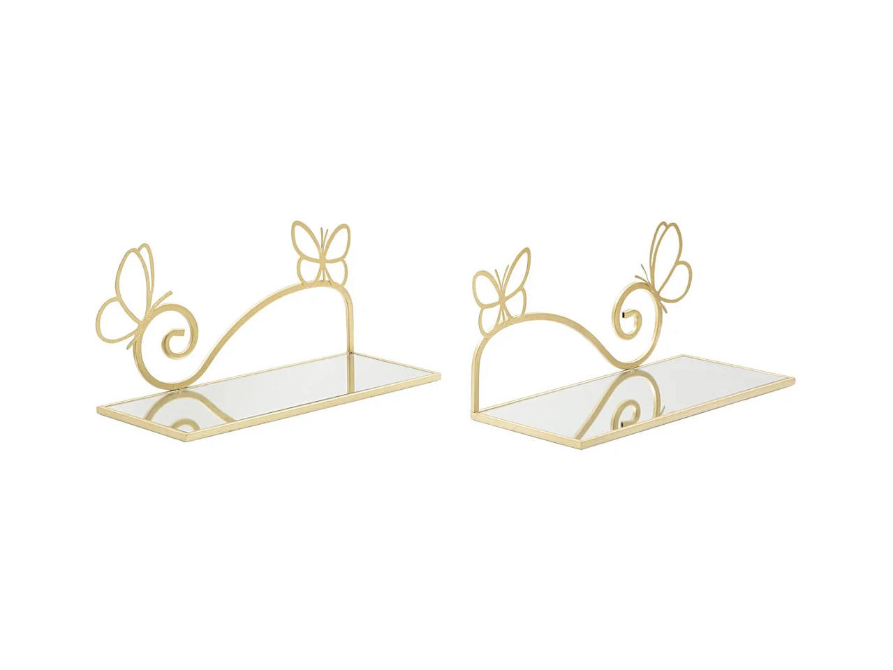 Półka MF225, Złoto, 41,5x18x21 cm, Epikasa