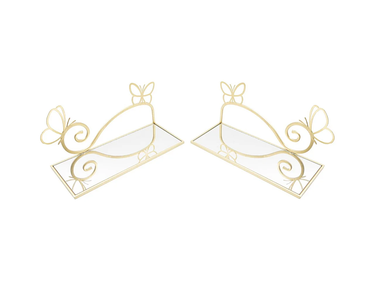 Półka MF225, Złoto, 41,5x18x21 cm, Epikasa