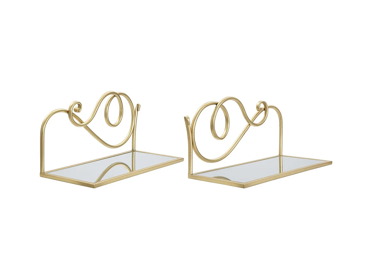Półka MF226, Złoto, 41,5x18x20,5 cm, Epikasa