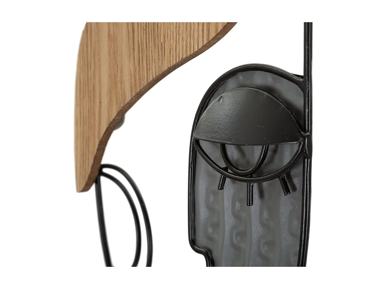 Porte-Manteau Murale Visage 1, Multicouleur, 16x6x33 cm, Seven Design