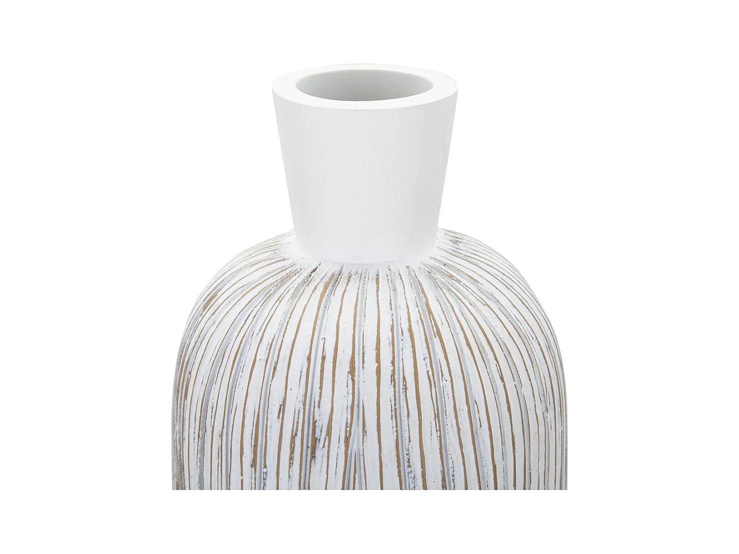 Vaso Decorativo MF672, Branco, 15x15x60 cm, Epikasa