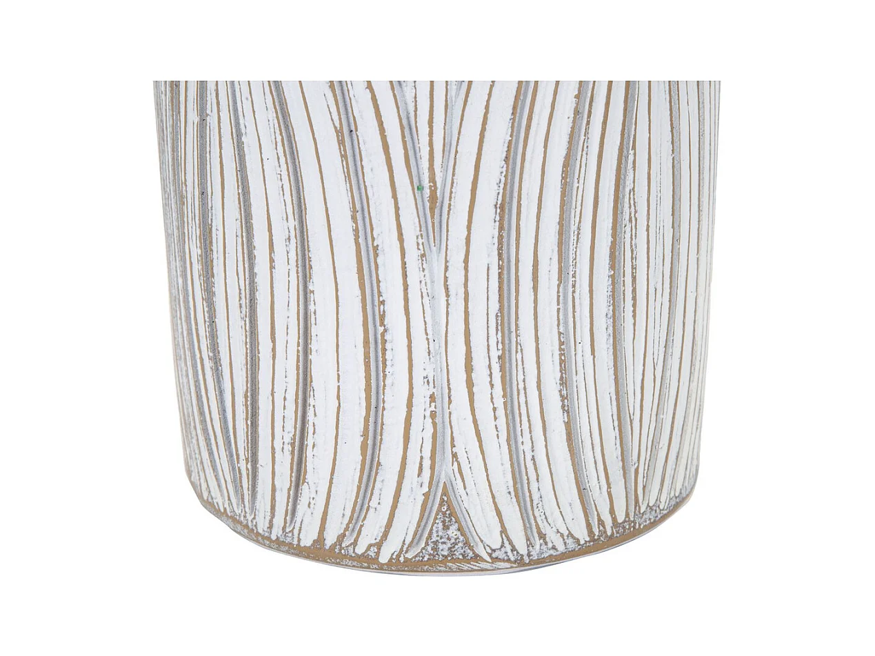 Vaso Decorativo MF672, Branco, 15x15x60 cm, Epikasa