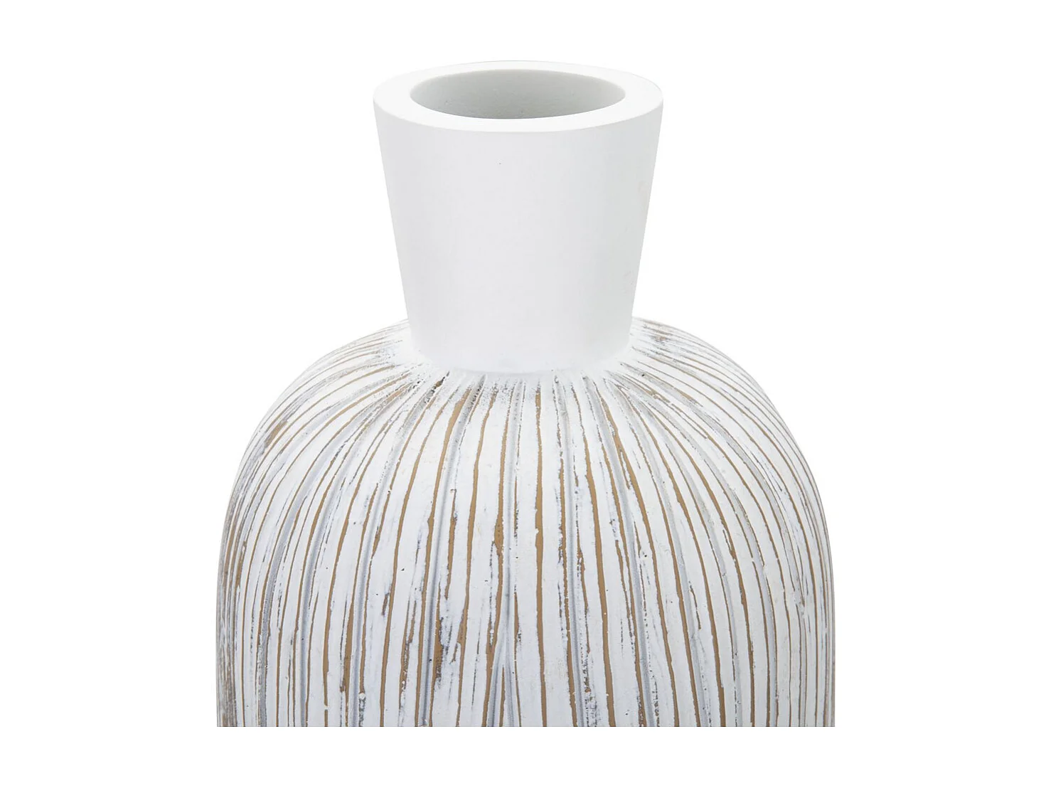 Vase Décoratif MF672, Blanc, 15x15x60 cm, Seven Design