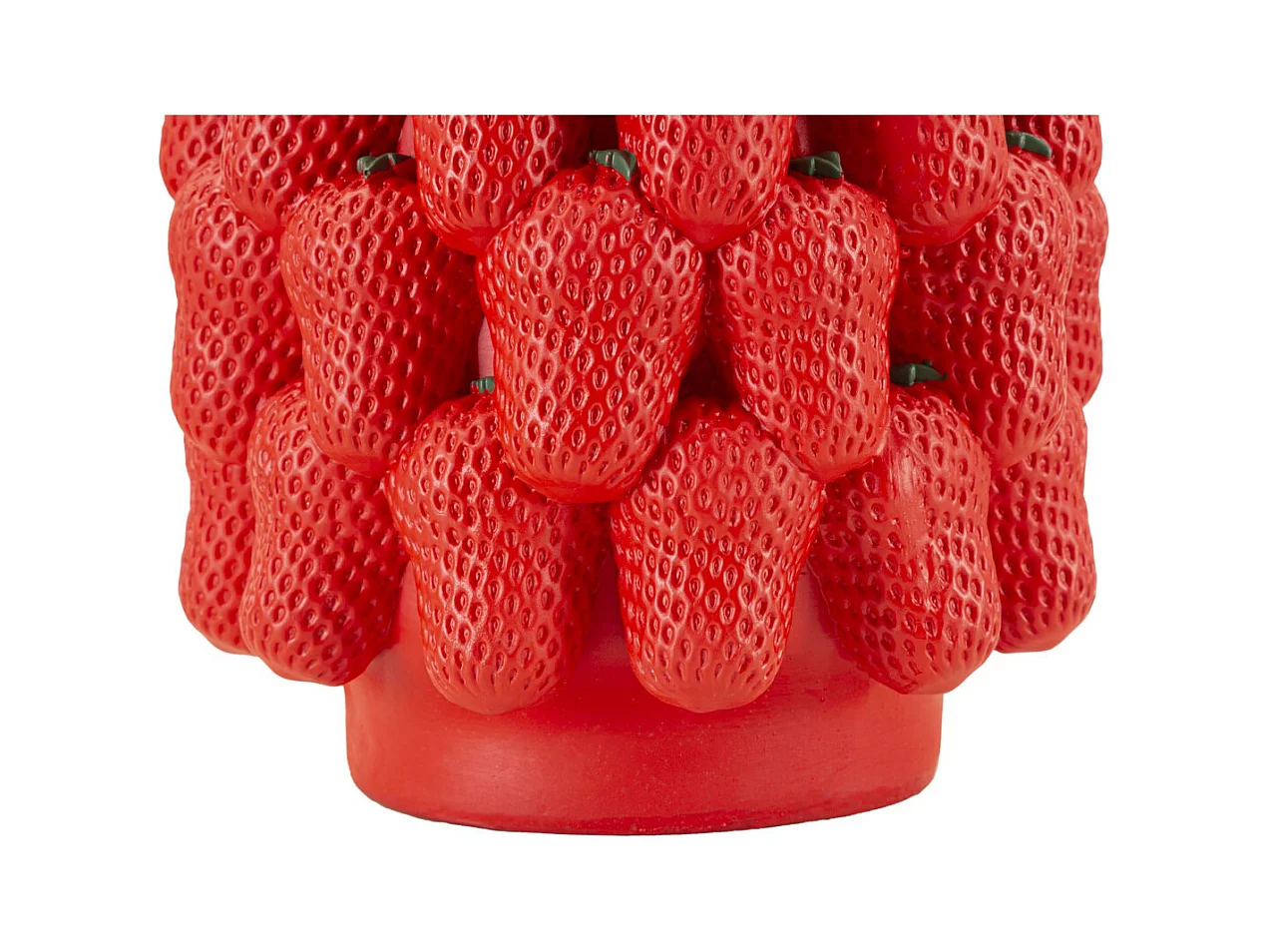 Vaso Decorativo Morangos, Vermelho, 20x20x32 cm, Epikasa