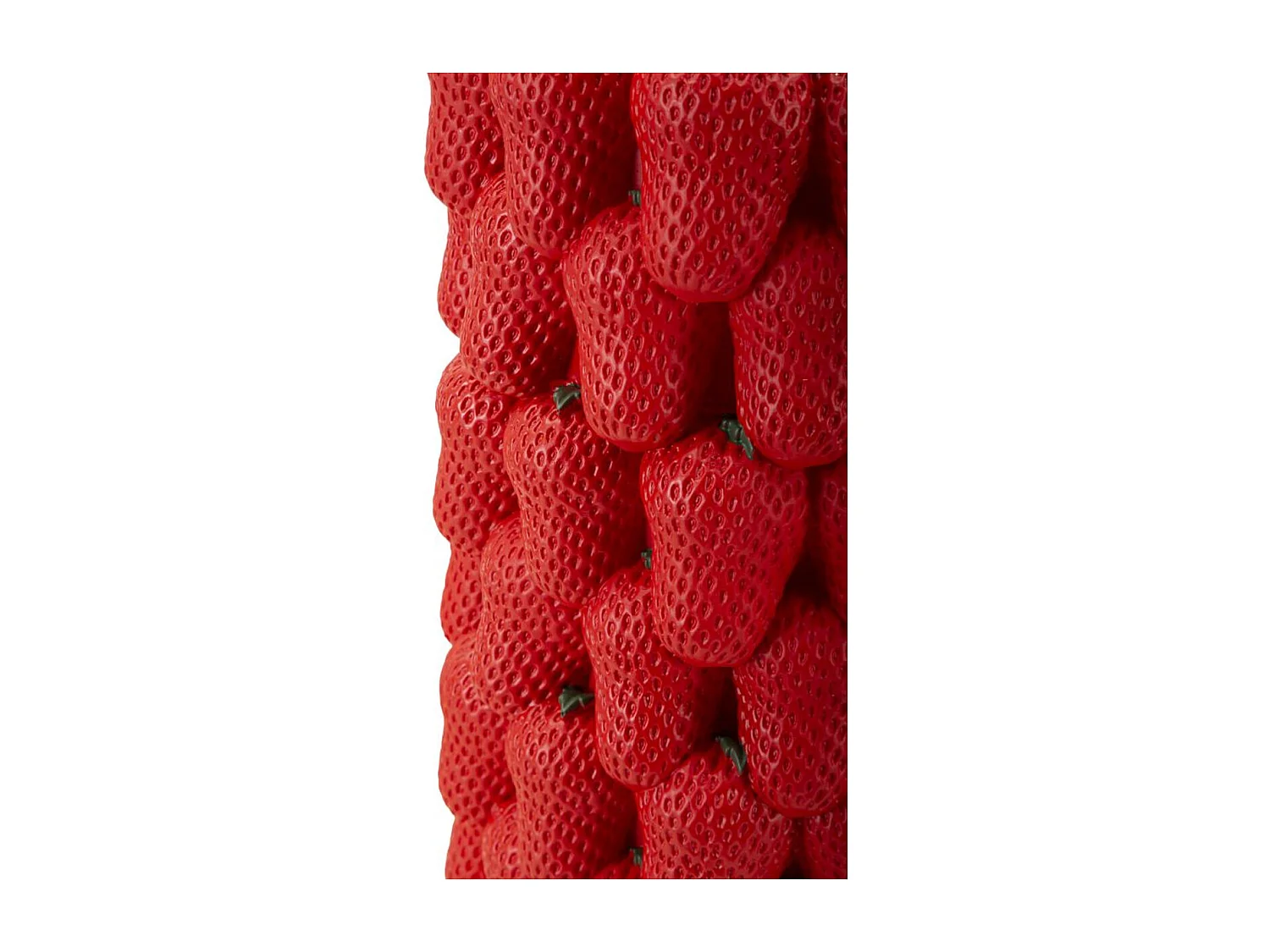 Vase Décoratif Fraises, Rouge, 20x20x32 cm, Seven Design