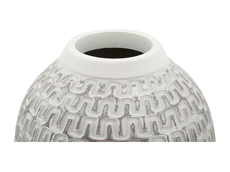 Vaso Decorativo MF675, Bianco, 21x21x43 cm, Epikasa