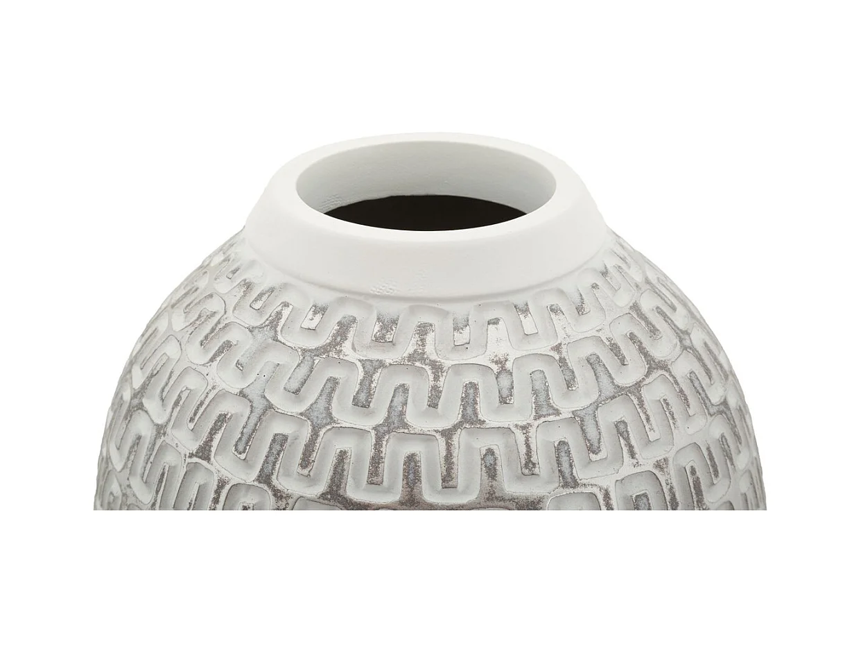 Decoratieve Vaas MF675, Wit, 21x21x43 cm, Epikasa