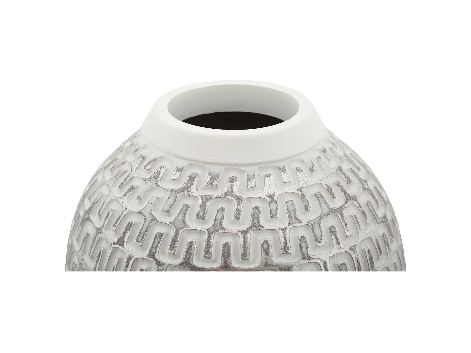 Vase Décoratif MF675, Blanc, 21x21x43 cm, Epikasa