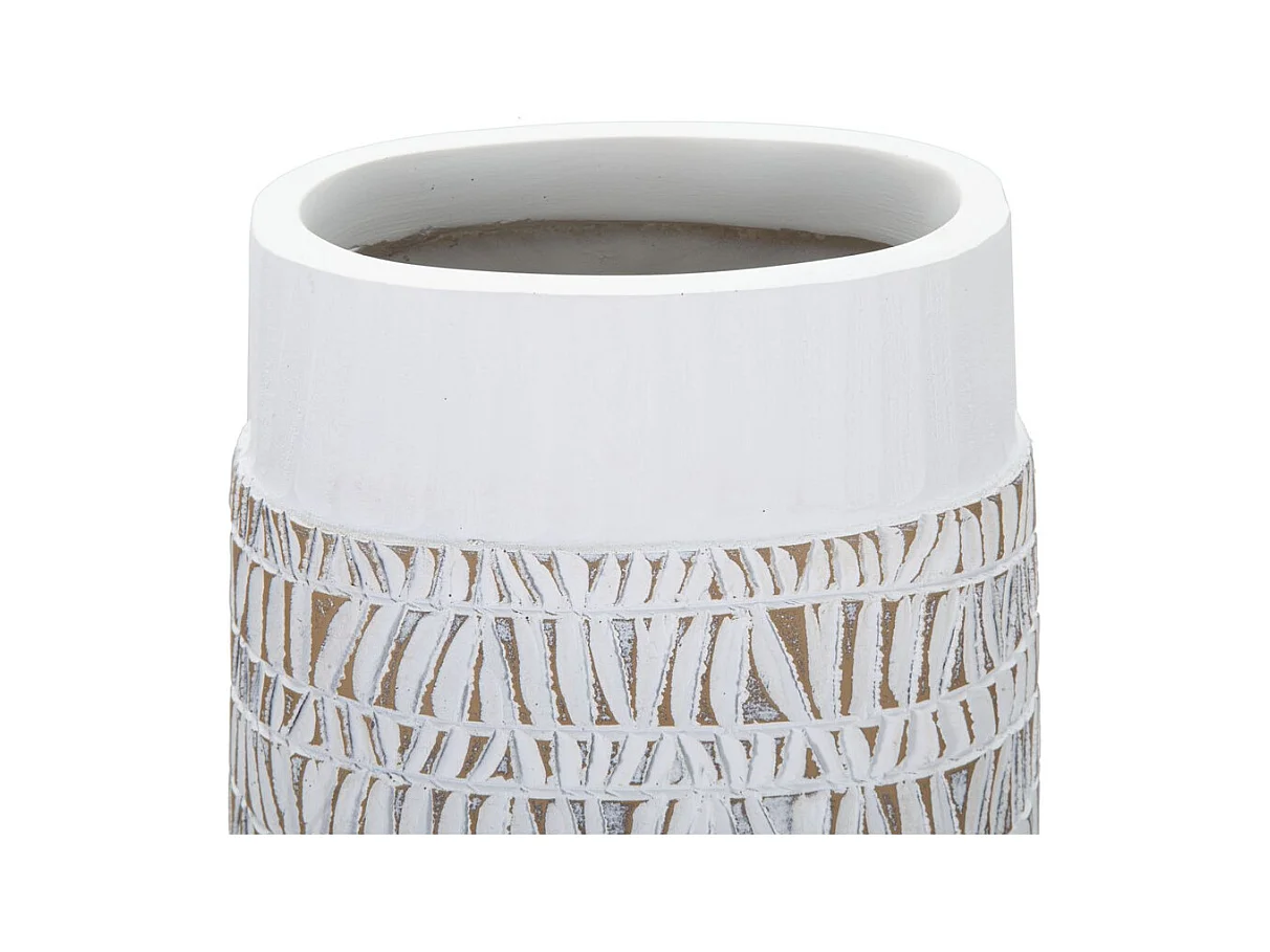 Vase Décoratif MF678, Blanc, 19x12x50 cm, Seven Design