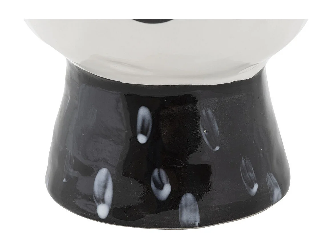 Vase Décoratif Visage 32, Blanc, 14x14x18,2 cm, Seven Design