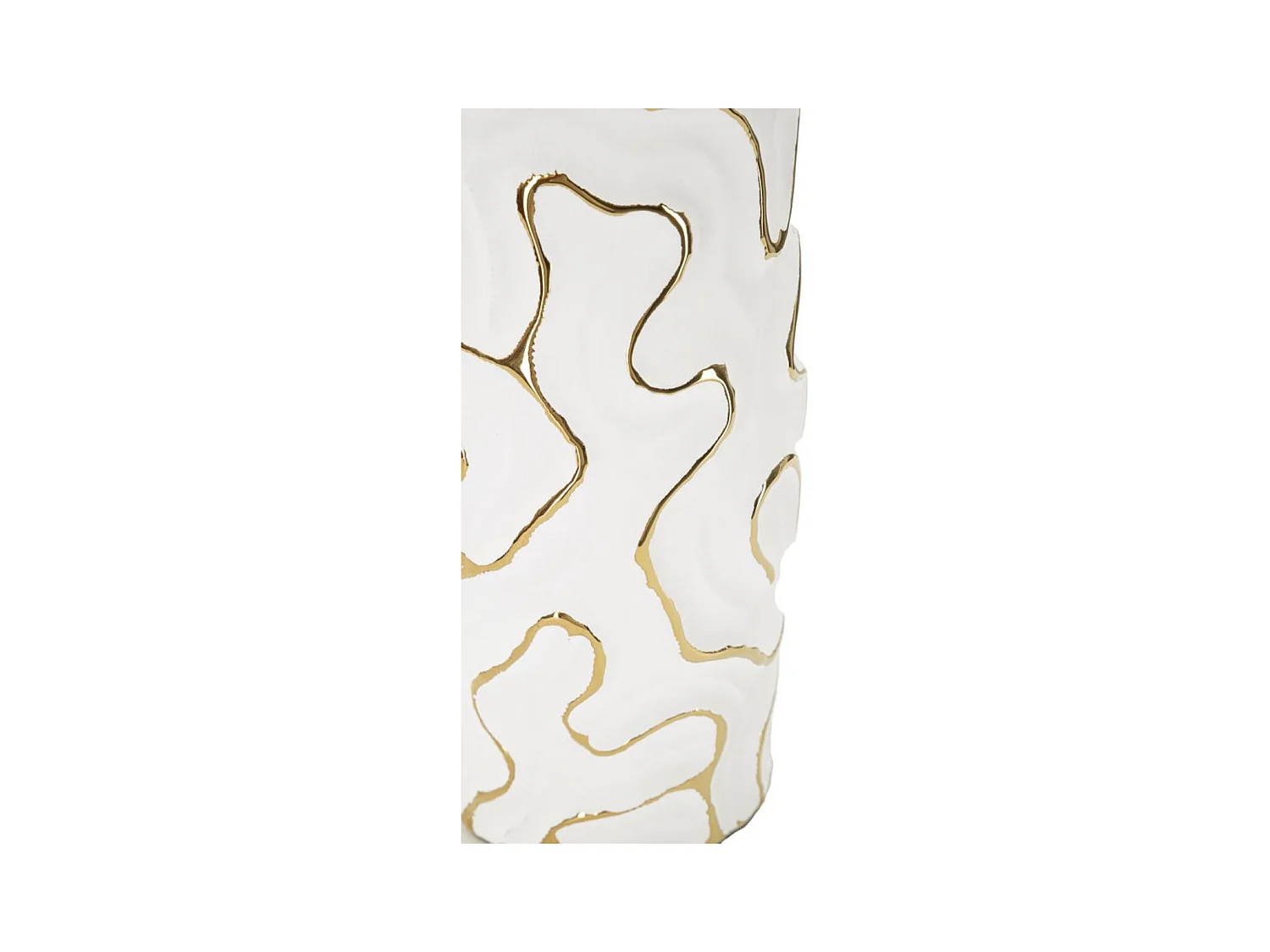 Vaso Decorativo MF651, Branco, 12,5x12,5x25 cm, Epikasa