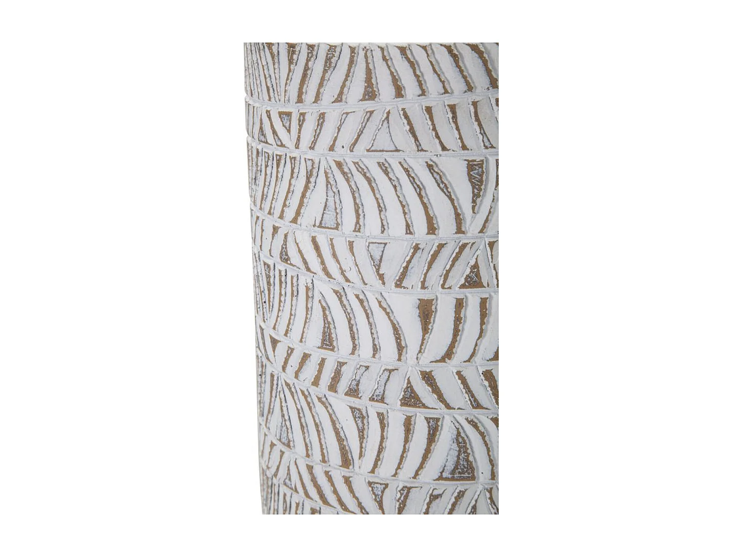 Vase Décoratif MF679, Blanc, 15x15x49,5 cm, Seven Design