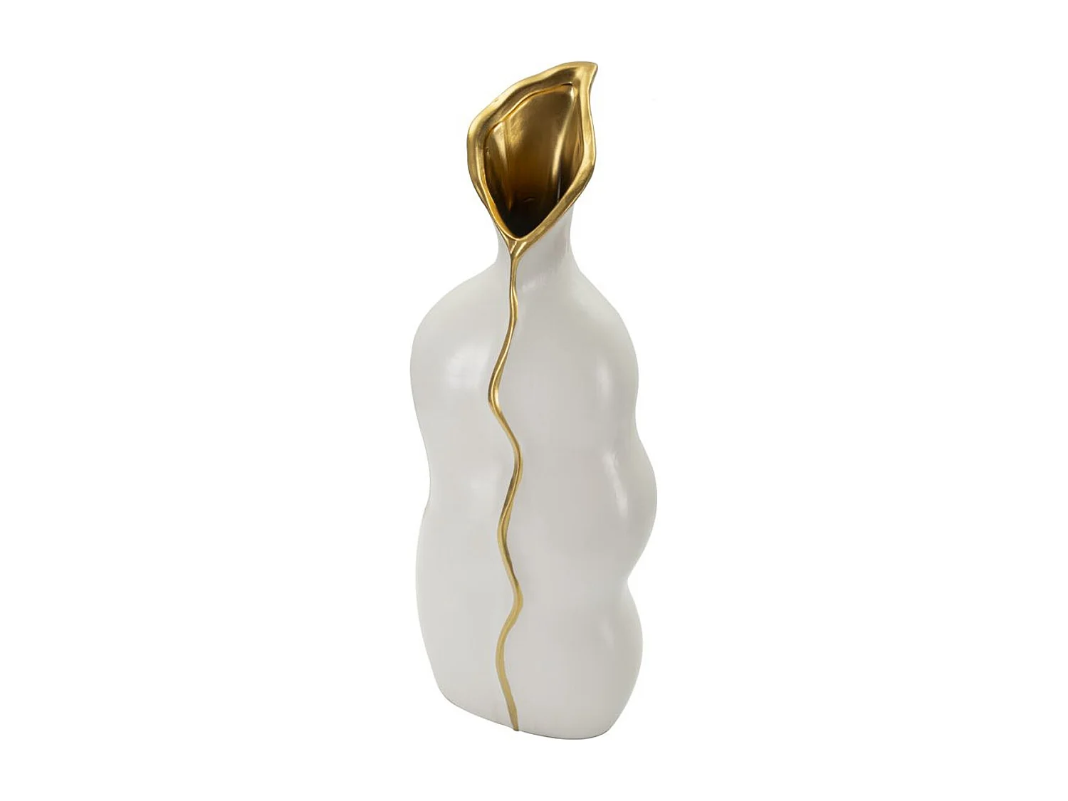 Wazon Dekoracyjny MF642, Biały, 19,5x10x50 cm, Seven Design