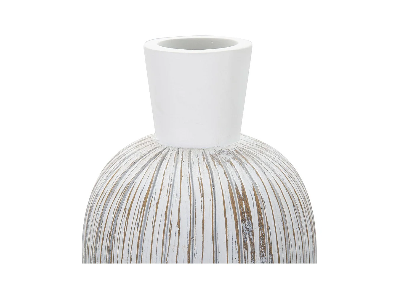 Decoratieve Vaas MF663, Wit, 15,5x15,5x74 cm, Epikasa