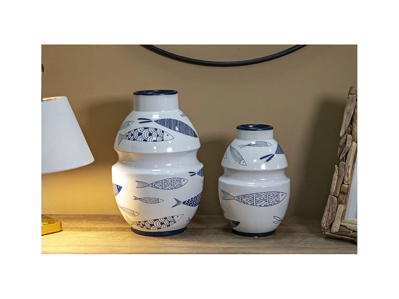 Vaso Decorativo MF650, Multicolore, 15x15x24 cm, Epikasa